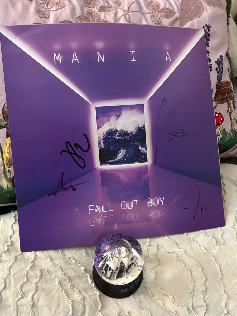 Mania Purple Wall Art Print Autographed Fall Out Boy